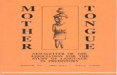 Mother Tongue Newsletter 27 (Fall 1996)