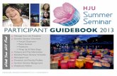Official 2013 HJU Summer Seminar Guidebook  (July/August)