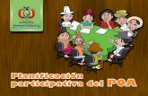 Cartilla: Planificación participativa del POA