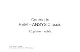FEM ANSYS Classic 2d Plane Models