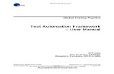 Test Automation Framework User Manual