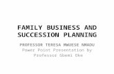 Family Business and Succession Planning