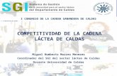 PRESENTACIÓN DE COMPETITIVIDAD DE LA CADENA LÁCTEA DE CALDAS