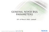 General Nokia BSS Parameters