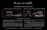 Aquasafe Maximus II Installation Instructions