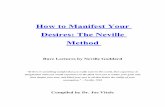 Neville - How to Manifest Your Desires - Class Instruction