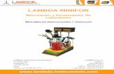 LAMBDA MINIFOR Biorreactor Fermentador de Laboratorio Resumen de Innovaciones y Ventajas