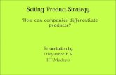 How can companies differentiate products?