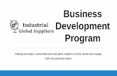 Business development program   industrial suppliers