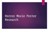 Horror movie poster research