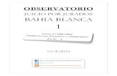 Observatorio de Juicios por Jurados. Análisis del primer juicio por Jurados realizado en Bahía Blanca