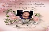 Gloria Griffin Funeral Program