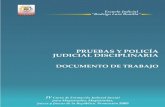 PRUEBAS Y POLICIA JUDICIAL DISCIPLINARIA