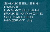 SHAKEEL-BIN-HANIF lanatullah (Fake Mahdi & so called Hazrat Ji)
