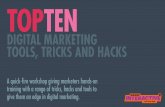SXSW16 - Top 10 Digital Marketing Tools Tricks & Hacks