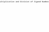 8 multiplication division of signed numbers, order of operations