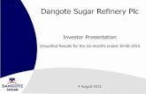 Dangote sugar H1 2015 presentation