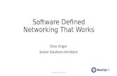 Software Defined Networking That Works