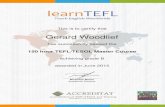 Dr Woodlief TEFL Course Completion Certificate