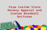 Get Custom State Hockey and Custom Baseball Uniforms I STL Shirt Co