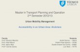 Accessibility in an Urban Area: Alcântara, Lisboa, Presentation part 2