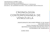 Presentacion evolucion cronologica contemporanea de Venezuela