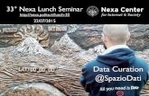 Data Curation @ SpazioDati - NEXA Lunch Seminar