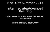 Student Paintings Final Crit SFAI Summer 2015