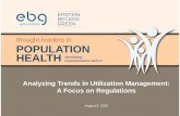 Analyzing Trends in Utilization Management - Population Health Webinar Series