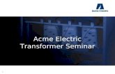 Transformer Seminar - The Basics