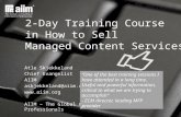 How to sell MCS - Managed Content Services