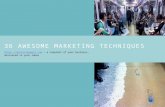 36 Awesome Marketing Techniques