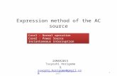 Expression method of the AC Voltage Source