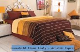 Household linen italy- Arnaldo Caprai