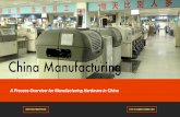 A Process Overview for Manufacturing Hardware in China