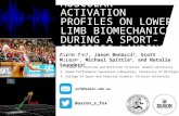 'The influence of muscular activation profiles on lower limb biomechanics during a sport-specific landing task' (ISBS 2015 - Aaron Fox)
