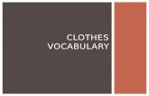 Clothing Vocabulary for ESL