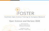 Open Science and Horizon 2020