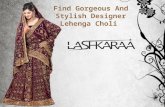 Find Gorgeous And Stylish Designer Lehenga Choli