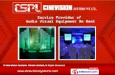 Audio Visual Equipment by Cine Vision Systems Private Limited, Delhi