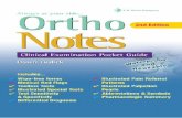 0 ortho notes clinical exam270p