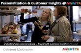 Personalization & customer insights at Myntra