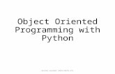 Object oriented programming with python