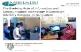 The Evolving Role of Information and Communication Technology in Extension Advisory Services  in Bangladesh