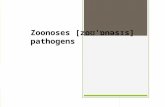 16 zoonoses [zoʊ'ɒnəsɪs] pathogens