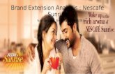 Nescafe sunrise Brand extension_submission 2