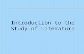1. intro to the study of literature=