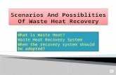 Scenarios and possiblities of waste heat recovery