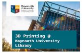 3d printing in Maynooth University Library: breaking the 3rd dimension