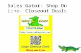 1 sales gator on line shopping mdse